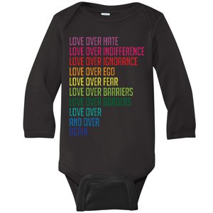 Love Over Everything  Baby Long Sleeve Bodysuit