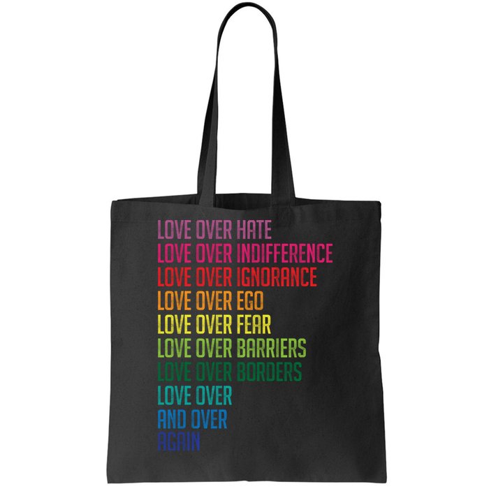 Love Over Everything  Tote Bag