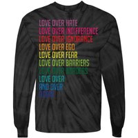 Love Over Everything  Tie-Dye Long Sleeve Shirt