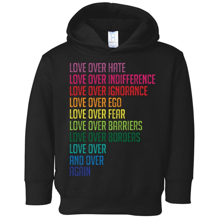 Love Over Everything  Toddler Hoodie