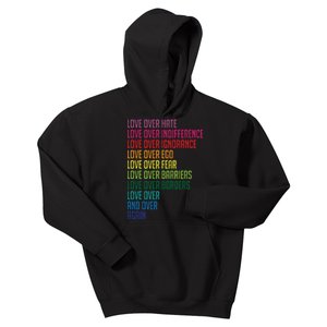 Love Over Everything  Kids Hoodie