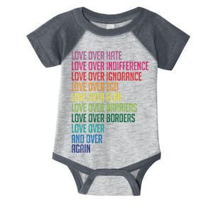 Love Over Everything  Infant Baby Jersey Bodysuit