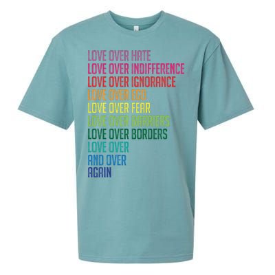 Love Over Everything  Sueded Cloud Jersey T-Shirt