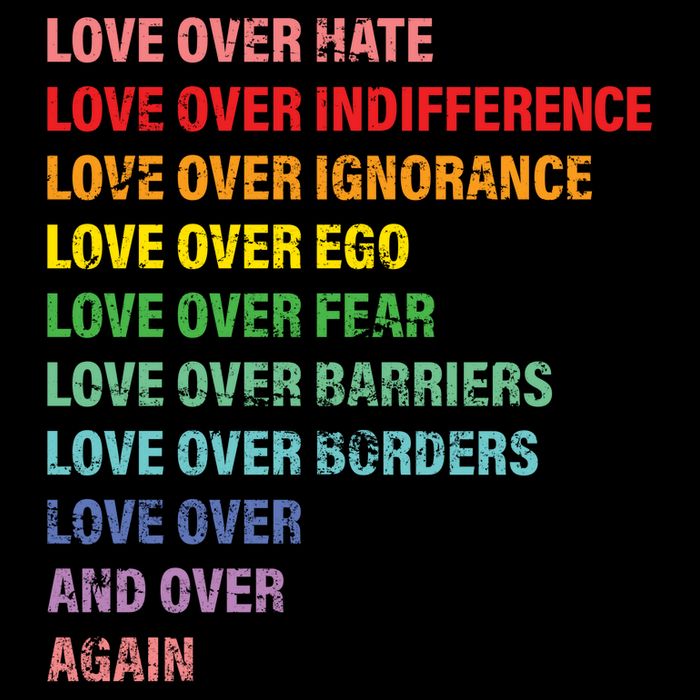Love Over Hate Love Over Indifference  Poster