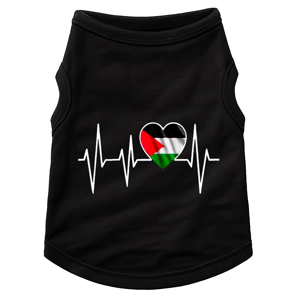 Love Pakistan Flag Heartbeat Pulse Doggie Tank