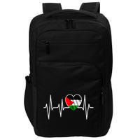 Love Pakistan Flag Heartbeat Pulse Impact Tech Backpack