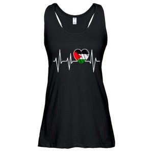 Love Pakistan Flag Heartbeat Pulse Ladies Essential Flowy Tank