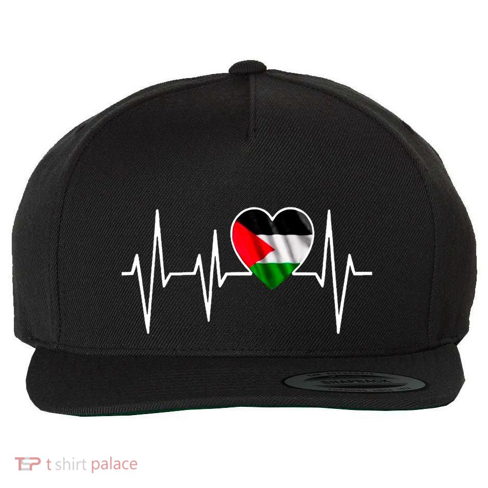 Love Pakistan Flag Heartbeat Pulse Wool Snapback Cap