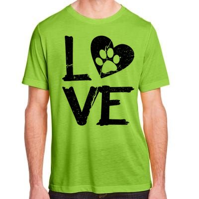 Love Paw In Heart Adult ChromaSoft Performance T-Shirt