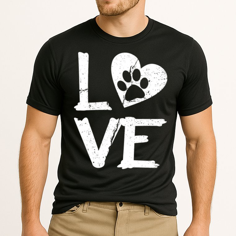 Love Paw In Heart Performance Shirt