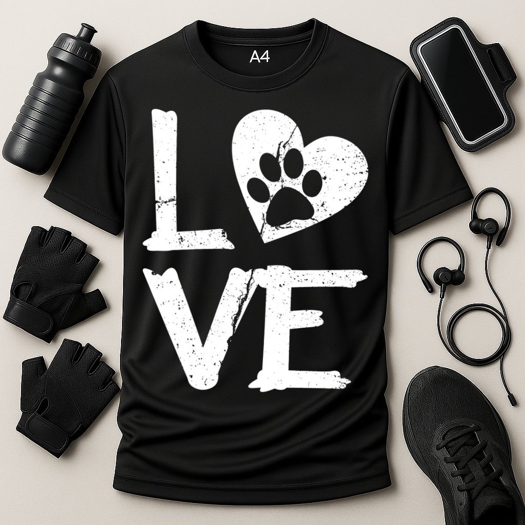 Love Paw In Heart Performance Shirt