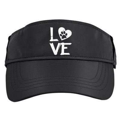 Love Paw In Heart Adult Drive Performance Visor