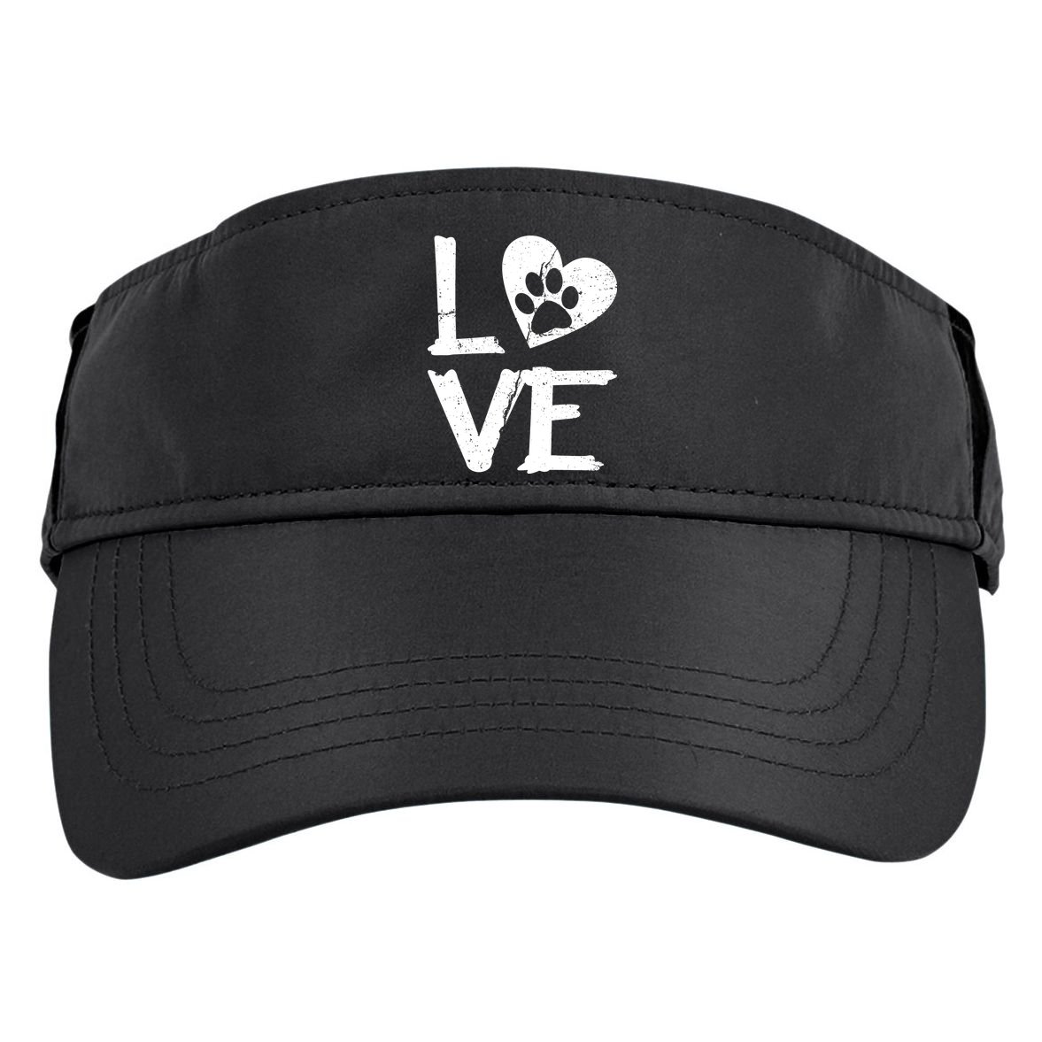 Love Paw In Heart Adult Drive Performance Visor