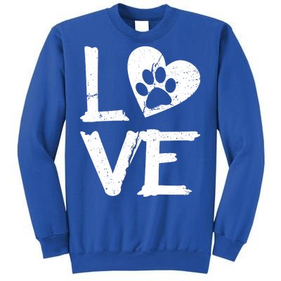 Love Paw In Heart Sweatshirt