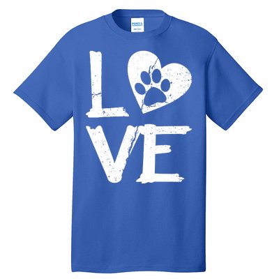 Love Paw In Heart Tall T-Shirt