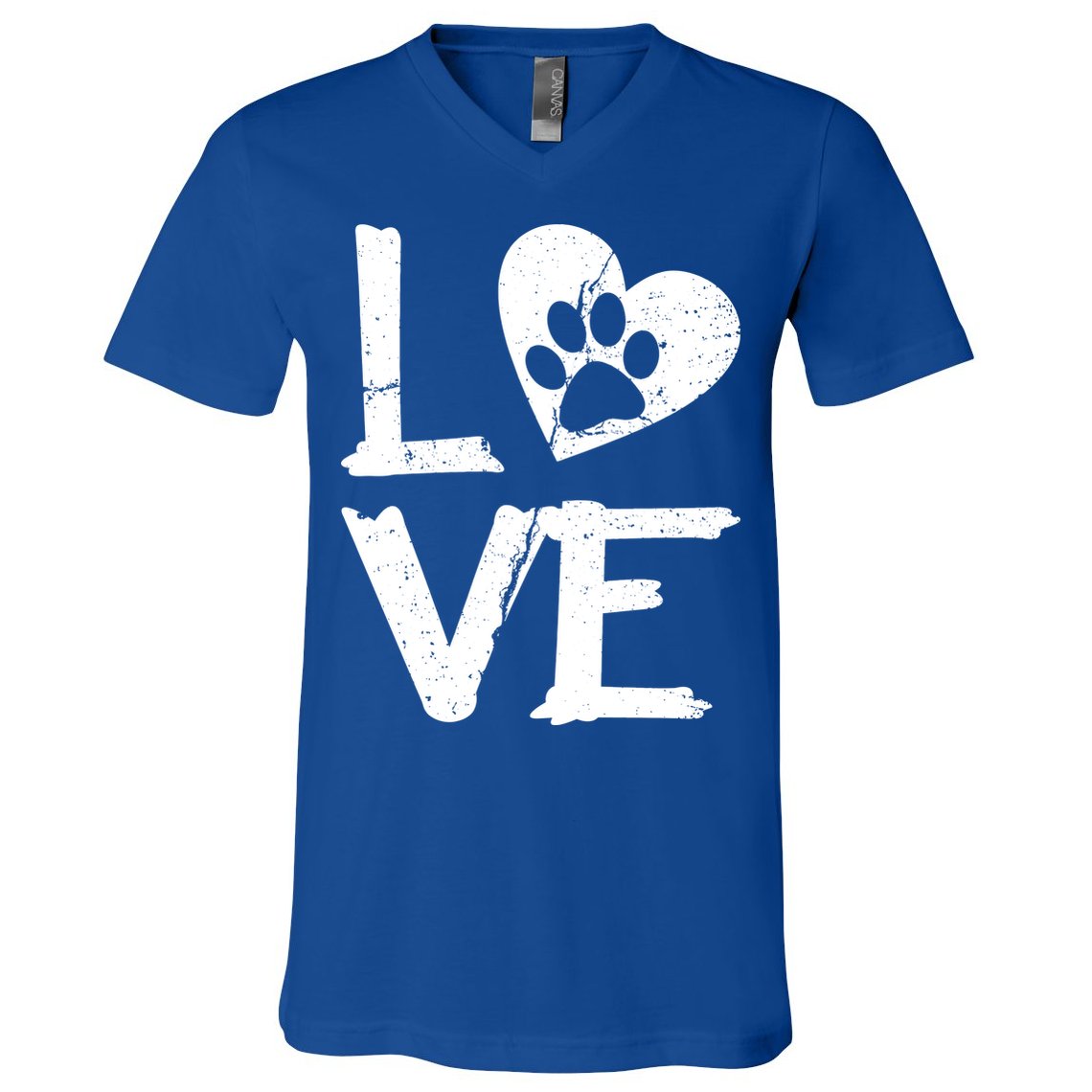 Love Paw In Heart V-Neck T-Shirt