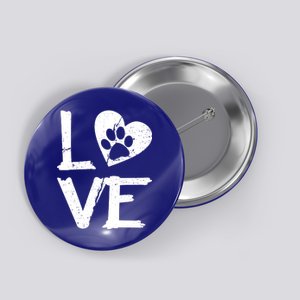 Love Paw In Heart Button