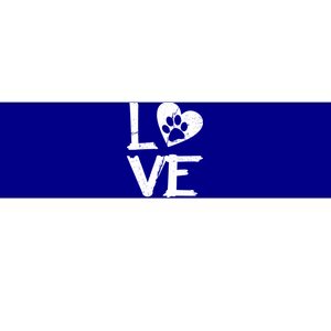 Love Paw In Heart Bumper Sticker