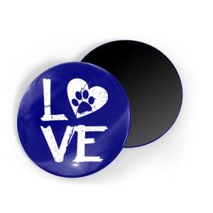 Love Paw In Heart Magnet