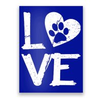 Love Paw In Heart Poster