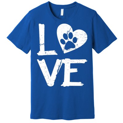 Love Paw In Heart Premium T-Shirt