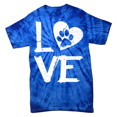 Love Paw In Heart Tie-Dye T-Shirt