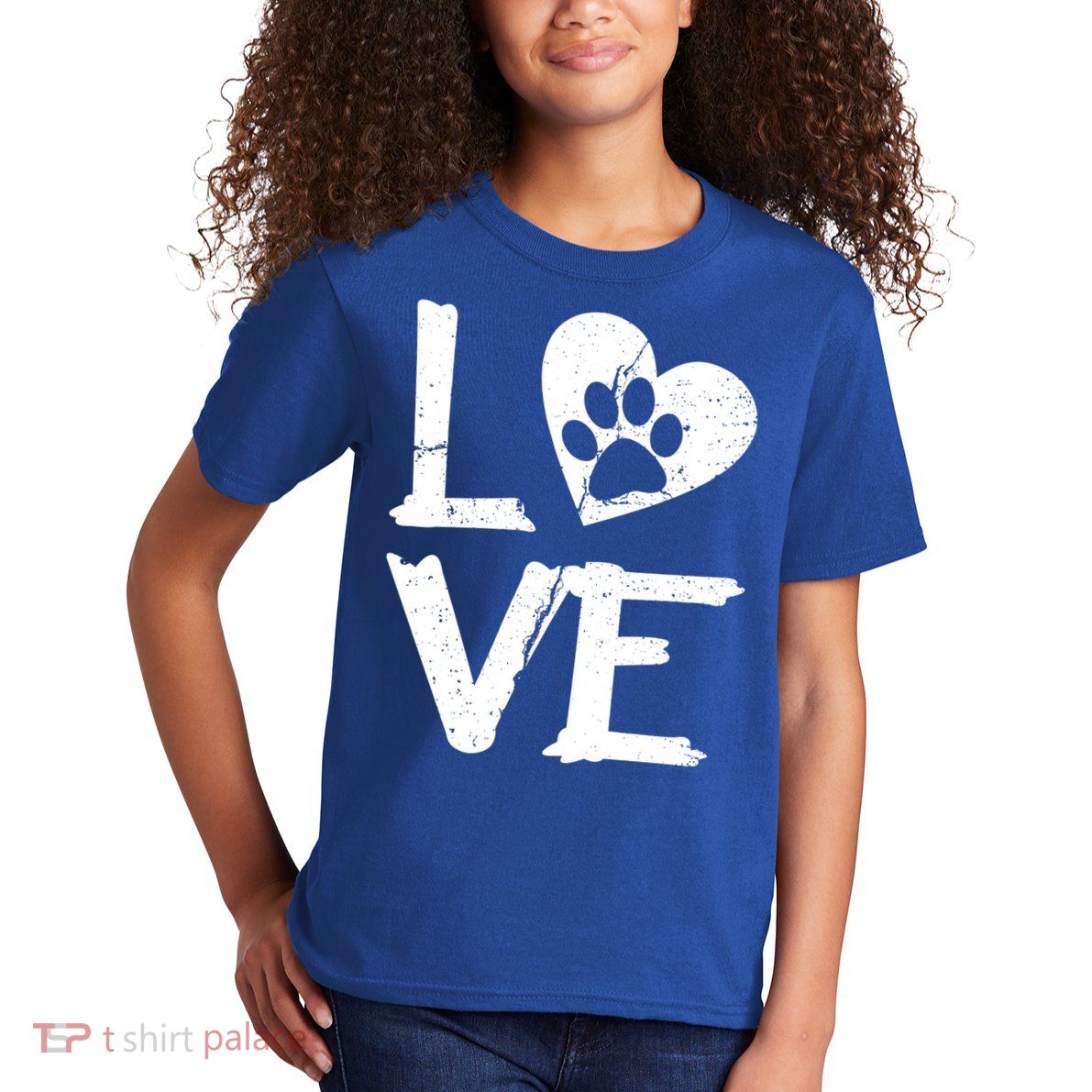 Love Paw In Heart Kids T-Shirt