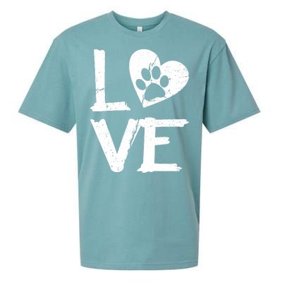 Love Paw In Heart Sueded Cloud Jersey T-Shirt