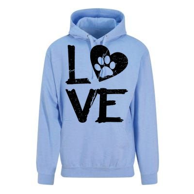 Love Paw In Heart Unisex Surf Hoodie