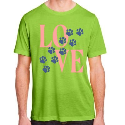 Love Paw Print Adult ChromaSoft Performance T-Shirt