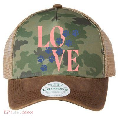 Love Paw Print Legacy Tie Dye Trucker Hat