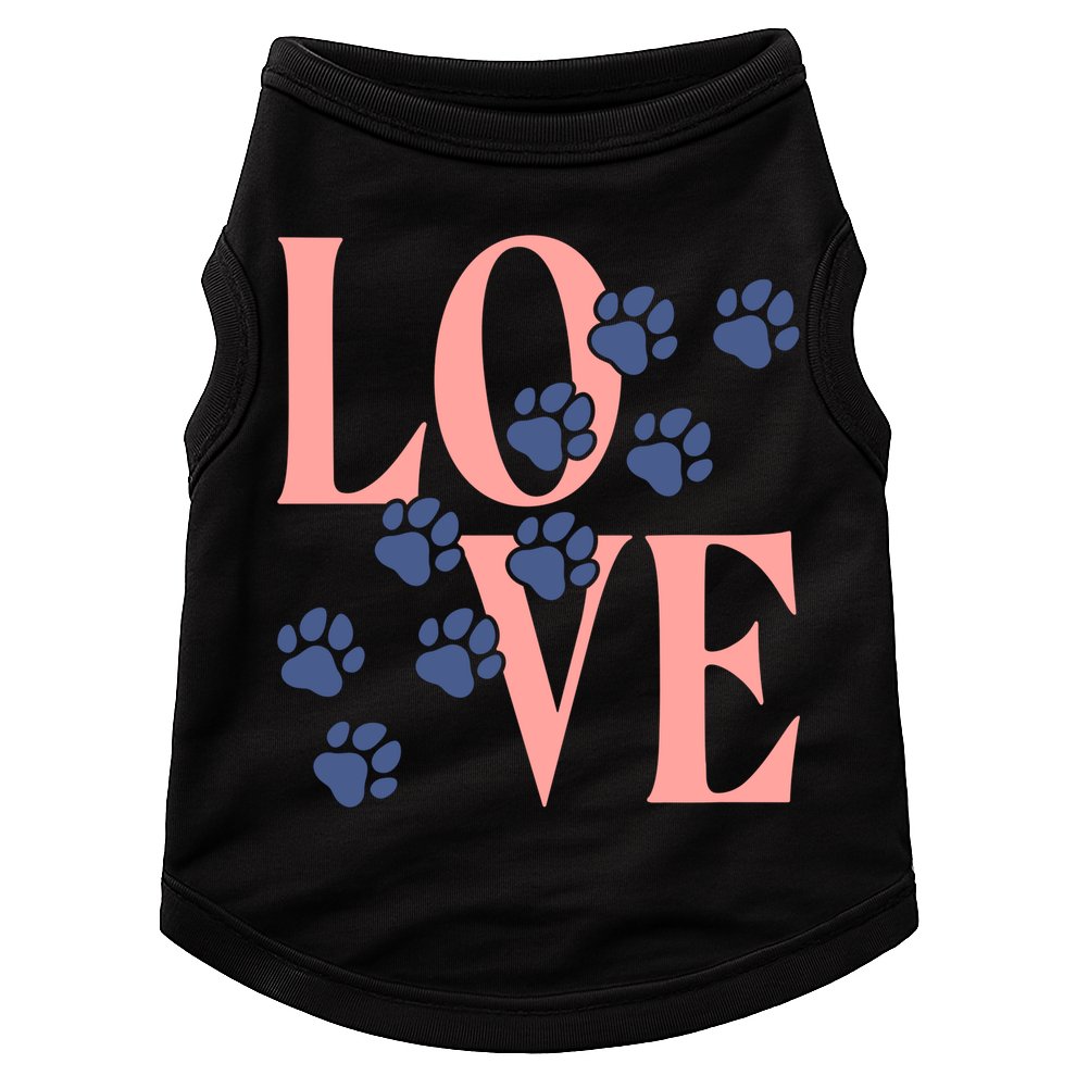 Love Paw Print Doggie Tank