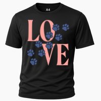 Love Paw Print Cooling Performance Crew T-Shirt