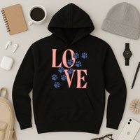 Love Paw Print Hoodie