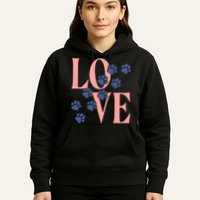 Love Paw Print Hoodie