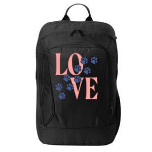 Love Paw Print City Backpack