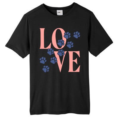 Love Paw Print Tall Fusion ChromaSoft Performance T-Shirt