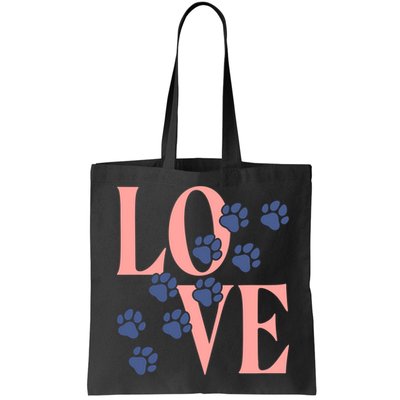 Love Paw Print Bag
