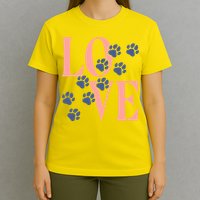 Love Paw Print T-Shirt