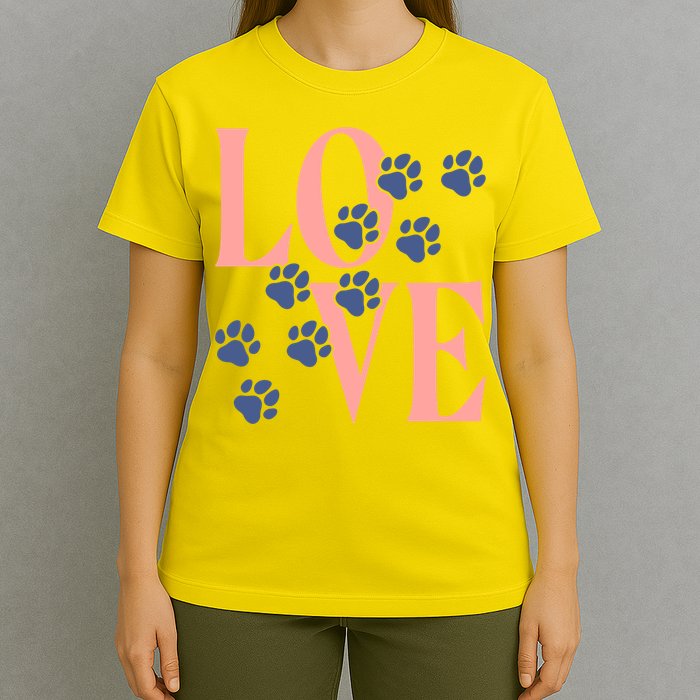 Love Paw Print T-Shirt