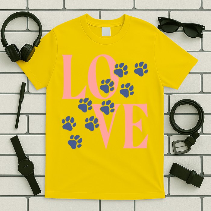 Love Paw Print T-Shirt