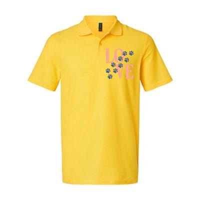 Love Paw Print Softstyle Adult Sport Polo