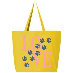 Love Paw Print 25L Jumbo Tote