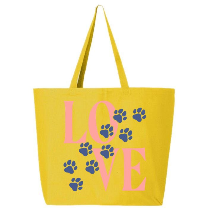 Love Paw Print 25L Jumbo Tote