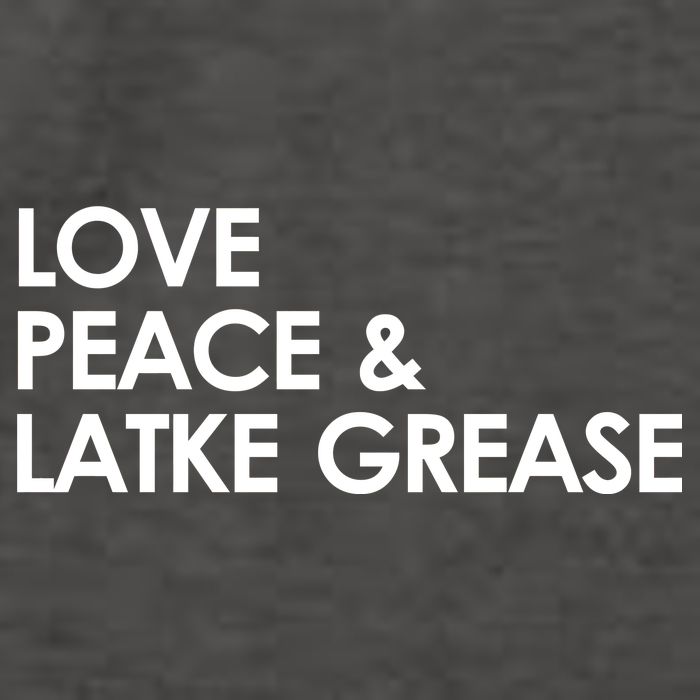 Love Peace & Latke Grease Funny Hanukkah Vector Backpack