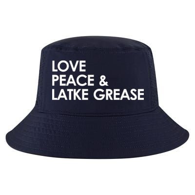 Love Peace & Latke Grease Funny Hanukkah Cool Comfort Performance Bucket Hat