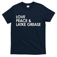 Love Peace & Latke Grease Funny Hanukkah T-Shirt
