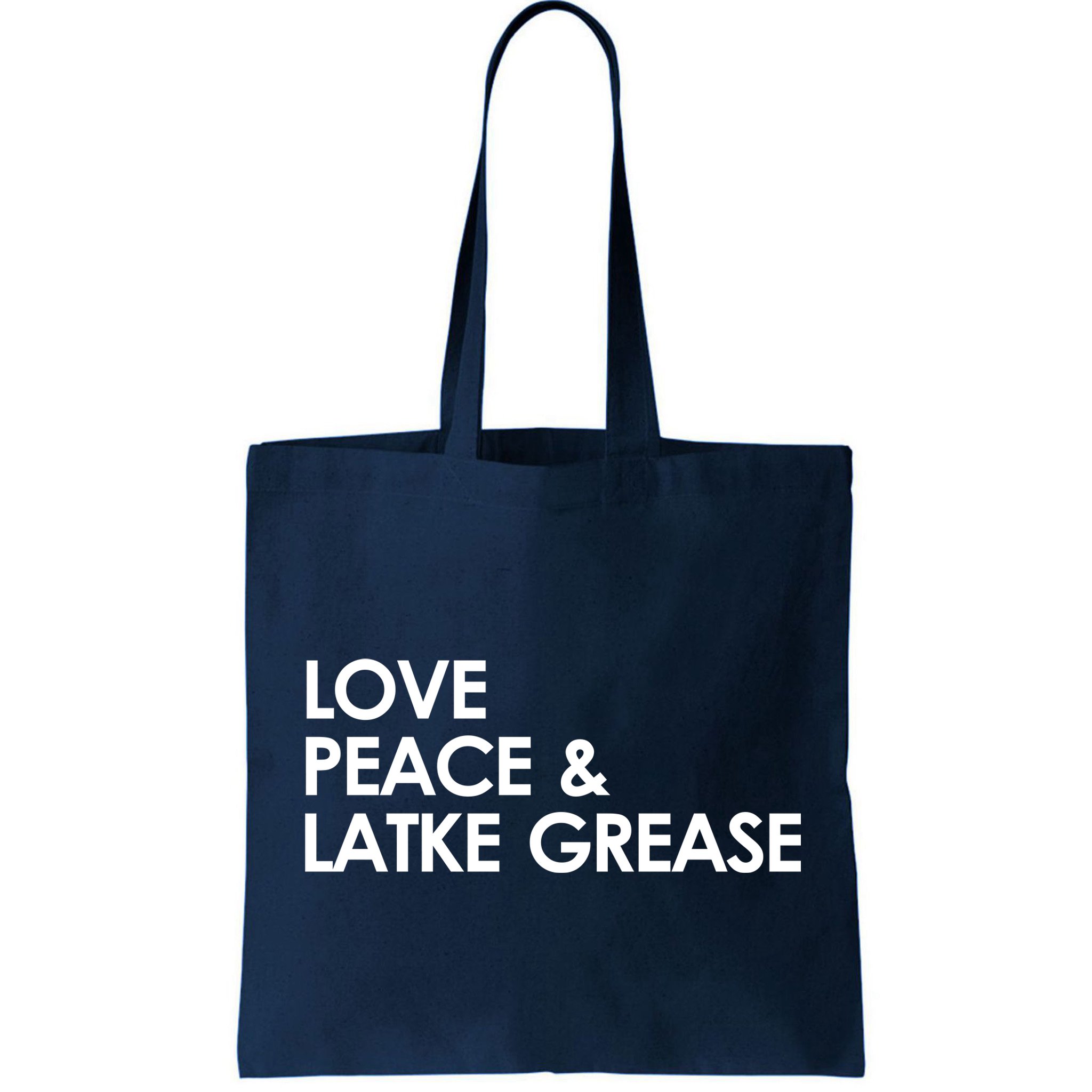 Love Peace & Latke Grease Funny Hanukkah Bag