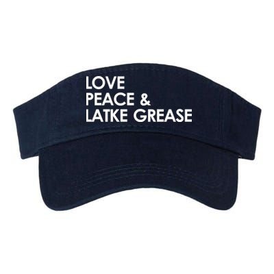 Love Peace & Latke Grease Funny Hanukkah Visor