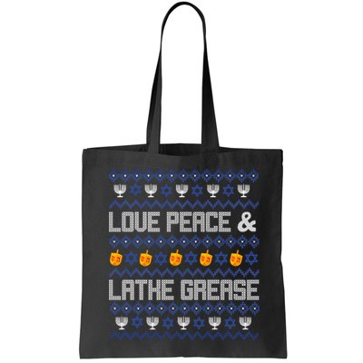 Love Peace & Latke Grease Hanukkah Ugly Bag